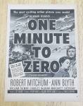 1952 One Minute To Zero With Mitchum & Blyth
