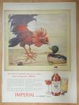 Click to view larger image of 1943 Imperial Whiskey w/ Chicken Looking at Duck Decoy (Image1)