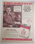 Click to view larger image of 1954 L & M Cigarettes with David Wayne  (Image3)