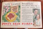 1930 Post Bran Flakes With Couple Smiling