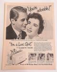 1950 Lux Soap With Elizabeth & Don Taylor