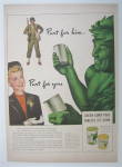 Click to view larger image of 1943 Green Giant Niblets & Peas w/Green Giant & Woman (Image1)