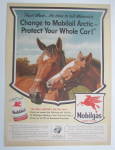 Click to view larger image of 1943 Mobil Gas & Mobil Oil with Two Horses  (Image3)