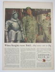 Click to view larger image of 1945 Anheuser Busch with Military Man & Knight In Armor (Image1)