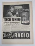 Click to view larger image of 1937 General Electric Radio with Little Girl & Radio (Image1)