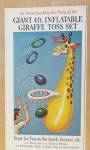 Click to view larger image of 1971 Giant Inflatable Toy with 4 Foot Giraffe Toss Set (Image2)