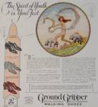 Click to view larger image of 1923 Ground Gripper Walking Shoes w/Woman & Sheep (Image2)