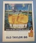 Click to view larger image of 1964 Old Taylor 86 Bourbon with New York World's Fair  (Image3)