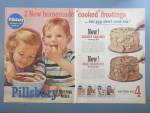 Click here to enlarge image and see more about item 19899: 1956 Pillsbury Frosting Mixes w/ Children Licking Bowl