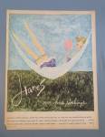 1961 Hanes Over Knee Stockings with Woman In Hammock