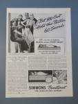 1938 Simmons Beautyrest with People Making Bets 