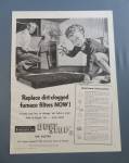 Click to view larger image of 1951 Owens Corning Fiberglas Air Filters w/ Little Boy  (Image1)