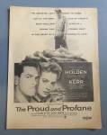 Click to view larger image of 1956 Proud & Profane w William Holden & Deborah Kerr (Image2)