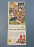 1955 Friskies Dog Food w/ People & Puppies By Anderson