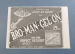 1904 Bro Man Gel On with Hand Holding Jell-O Mold