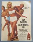 Click to view larger image of 1966 Tanfastic Dark Tanning Oil with Girl & 3 Boys (Image2)
