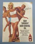 Click to view larger image of 1966 Tanfastic Dark Tanning Oil with Girl & 3 Boys (Image3)