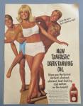 Click to view larger image of 1966 Tanfastic Dark Tanning Oil with Girl & 3 Boys (Image4)
