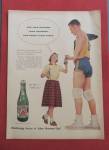 Click to view larger image of 1957 Seven Up (7 Up) Soda with Girl & Basketball Player (Image5)