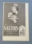 1920 Sauer National Extract with Woman Eating Cake