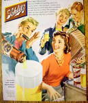 Click to view larger image of 1956 Schlitz Beer with People Playing Instruments (Image2)