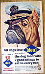 Click here to enlarge image and see more about item 2266: Vintage Ad: 1965 Ideal Dog Food