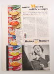 Click to view larger image of 1936 Heinz Soups with Woman Balancing Her Budget  (Image1)