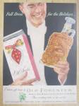 Click to view larger image of 1953 Old Forester Whiskey with Man Holding Bottle  (Image2)