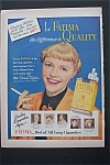 1951 Fatima Cigarettes with Mrs. Deems Taylor 