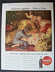 1945 Coca Cola (Coke) with Soldier Playing with Baby