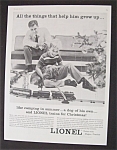 1955 Lionel Trains with a Father Watching His Son