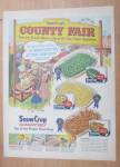 1957 Snow Crop Frozen Vegetables with County Fair 