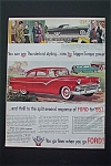 1956 Ford with Thunderbird & Fairline Club Sedan
