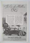 Click here to enlarge image and see more about item 69: 1934 Twin Ignition Nash with Women Looking At Car 