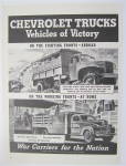 Click here to enlarge image and see more about item 77: 1943 Chevrolet Trucks with War Carriers For The Nation