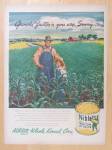 Click to view larger image of 1947 Green Giant Niblets Corn w/ Farmer & Son in Field (Image1)
