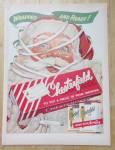 Click to view larger image of 1955 Chesterfield Cigarettes w/ Santa Claus & Cigarette (Image1)