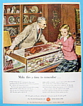 Click to view larger image of 1948 Watchmakers Of Switzerland w/Girl and Watch By Utz (Image1)