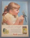Click to view larger image of 1957 French's Parakeet Seed with Girl with a Parakeet (Image3)
