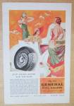 Click to view larger image of 1933 General Dual Balloon Tires with Woman by the Car  (Image1)