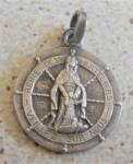 Mary Our Lady  Queen of Boatmen Vintage Holy Medal