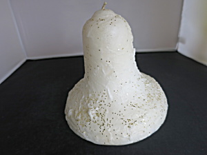 Vintage Large Christmas Bell Wax Candle Hand Crafted
