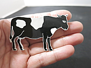 Vintage Cow Pin Unsigned Circa 1980s