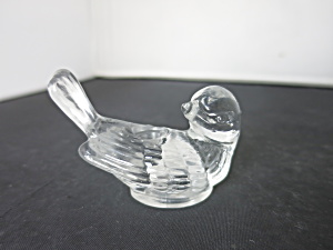 Vintage Pressed Glass Bird Candle Holder (Image1)