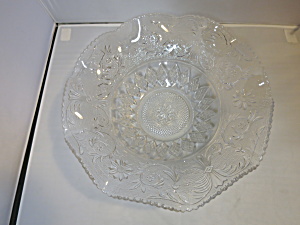 Duncan Miller Clear Sandwich Glass Bowl 11 1/2 Inches