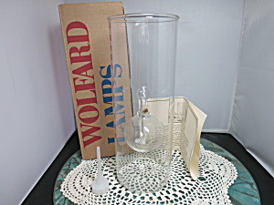 Vintage Wolford Oil Lamp in box blown glass 12 inches tall (Image1)