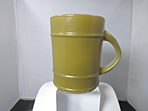 Vintage Anchor Hocking Fire King Cup Mug Green Barrel 1970s