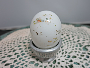 Victorian Blown Glass Egg 2 3/4 Inches Brooding Egg