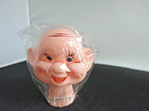 Vintage Bald Man Doll Head Wrinkles And Dimples Korea