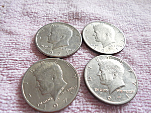 Kennedy Half Dollar Set Of 4 Clear 1971